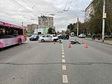 Водитель и пассажирка питбайка пострадали в ДТП на улице Клубной в Ижевске