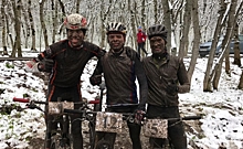 Курские велосипедисты грязи не боятся