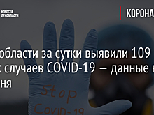 В Ленобласти за сутки выявили 109 новых случаев COVID-19 — данные на 17 июня