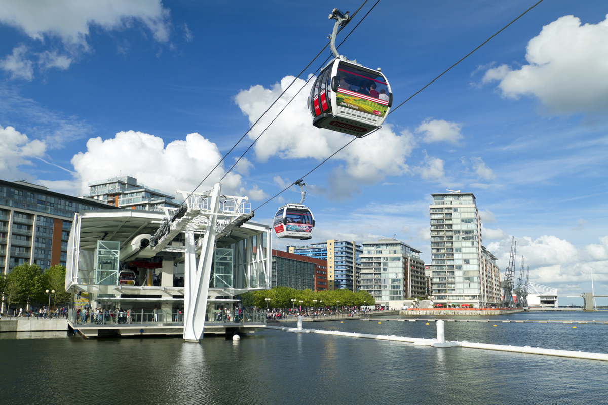 Канатная дорога Emirates Air Line, Лондон, Великобритания, Европа