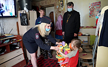 Дети из многодетных семей Грязинского района получили подарки от Общественного совета при УМВД России по Липецкой области