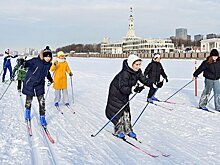 Лыжная трасса в акватории Канала имени Москвы заработала у Северного речного вокзала