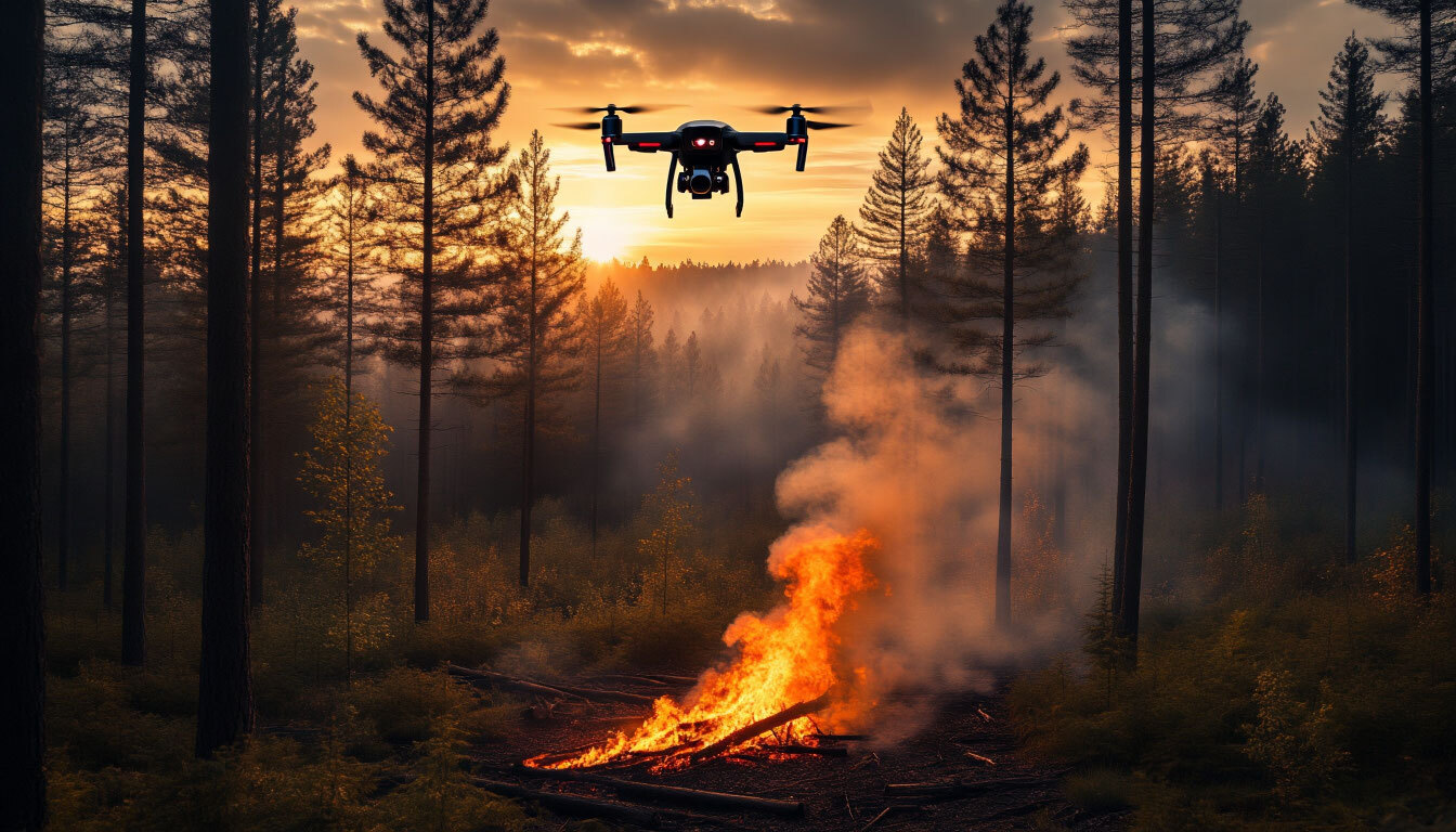 В Петербурге создали ИИ для обнаружения лесных пожаров с дронов