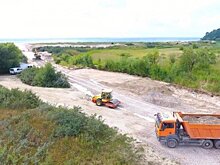 Спуск к морю для маломерных судов начали строить в Янтарном