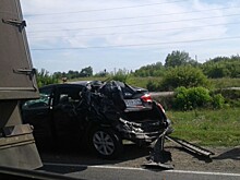 «Иномарку сплющило»: под Жигулевском грузовик врезался в KIA