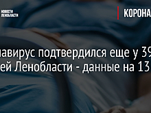 Коронавирус подтвердился еще у 393 жителей Ленобласти - данные на 13 марта