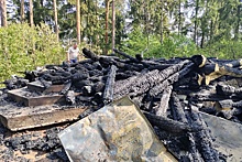 В Псковской области полностью сгорела часовня на Духовой горе
