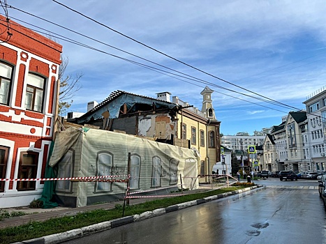 Противоаварийные работы начались на флигеле дома Седова в Нижнем Новгороде