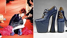 Модное безумие и болезненные падения: модели, которые рухнули прямо на подиуме из-за неудобной обуви
