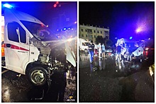 В ДТП с машиной скорой помощи в Новосибирске пострадали два человека