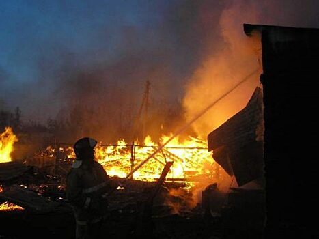 Две женщины погибли при пожаре в частном доме в селе в Томской области