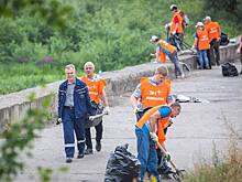Волонтеры «Волгаэнерго» очистили от мусора набережную Оки