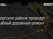 В Выборгском районе проведут масштабный дорожный ремонт