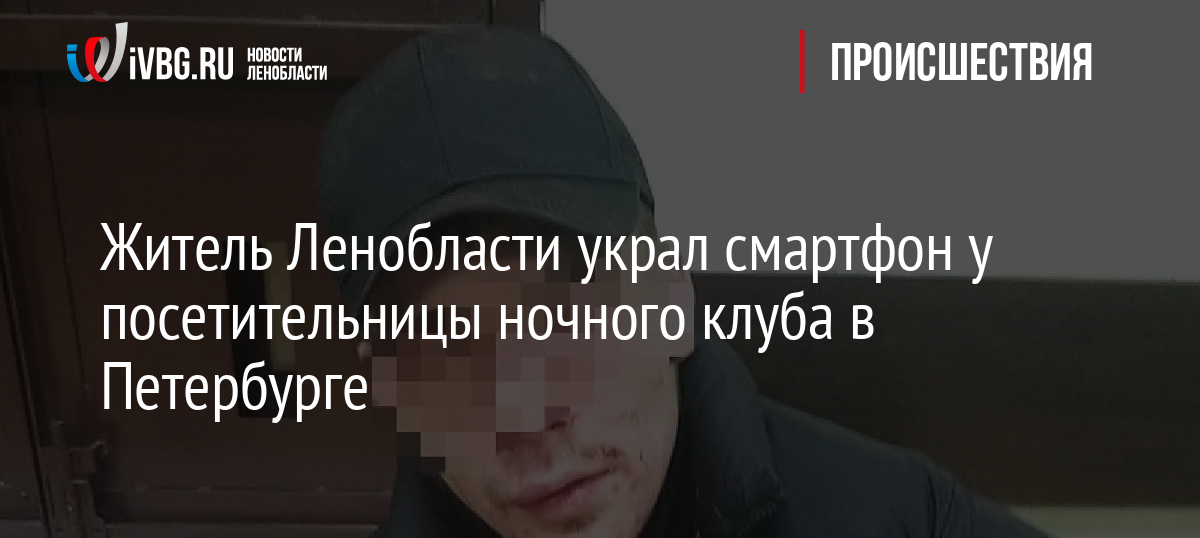 Житель Ленобласти украл смартфон у посетительницы ночного клуба в Петербурге