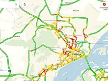 Десятибалльные пробки в Саратове немного рассосались только к девяти вечера