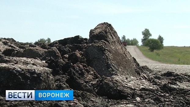 Единственную соединяющую три села в Воронежской области дорогу разбивают большегрузы