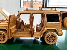 Американский блогер создал идеальную мини-копию Mercedes-Benz G500 из дерева