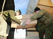 Казаки Всевеликого войска Донского доставили очередную партию гуманитарной помощи в Луганск