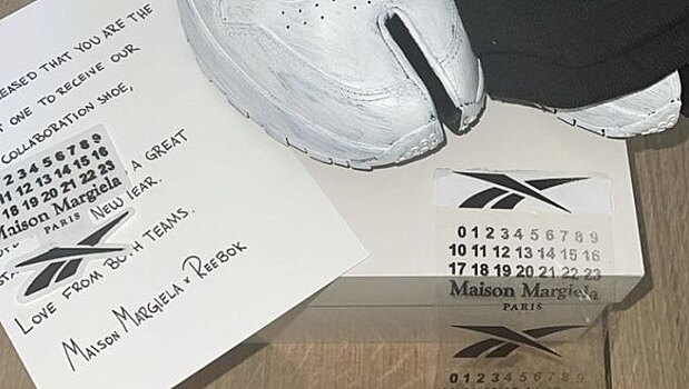 Ким Кардашьян первой показала новую модель кроссовок из коллаборации Maison Margiela и Reebok