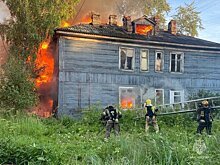 Возгорание хозпостроек в Архангельске полностью ликвидировано