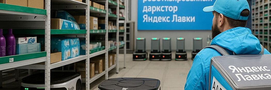 Яндекс Роботикс внедрил автономных роботов в дарксторе Яндекс Лавки
