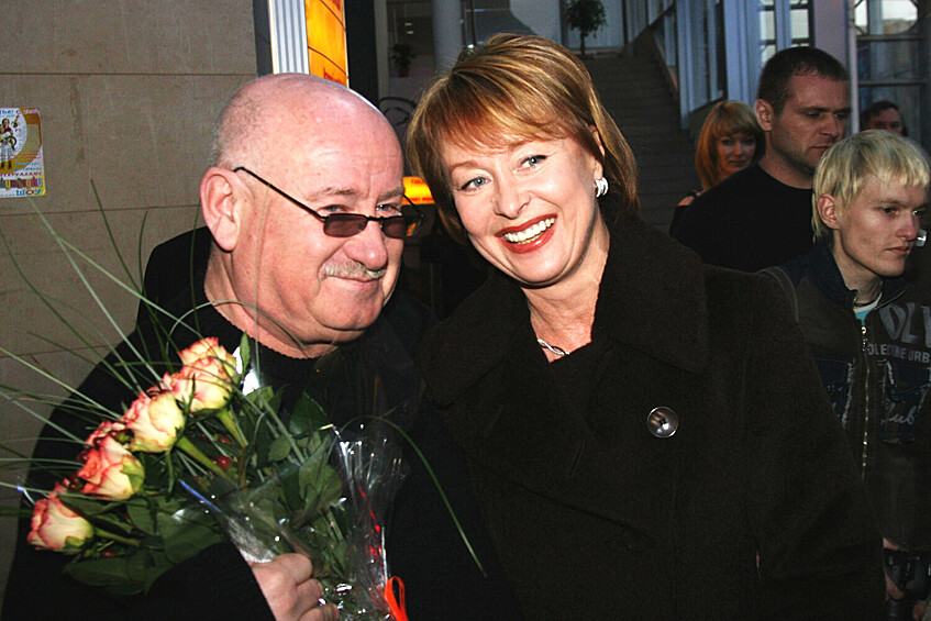 Режиссер и продюсер Марк Рудинштейн (1946—2021) и актриса Лариса Удовиченко