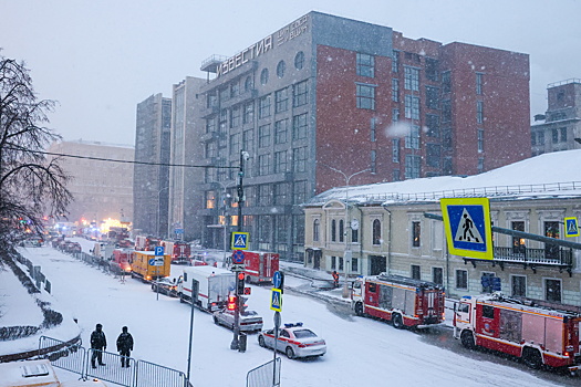 Пожар в «Известия холл» произошел из-за аварийного режима работы электросети