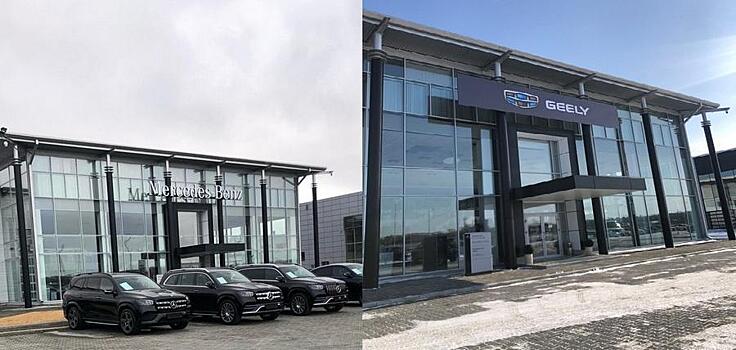 Во Владивостоке вывеску Mercedes сменили на Geely