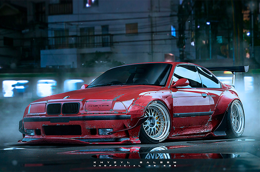 BMW 3-Series E36. Автор — Khyzyl Saleem