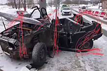 Последствия ДТП с тремя пострадавшими в Москве попали на видео