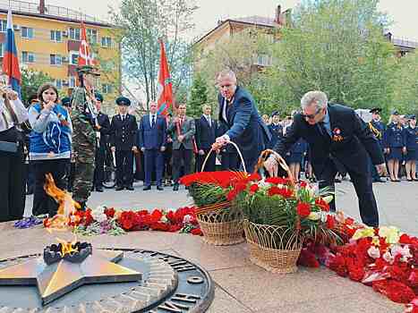 Металлурги комбината «Уральская Сталь» отметили День Победы