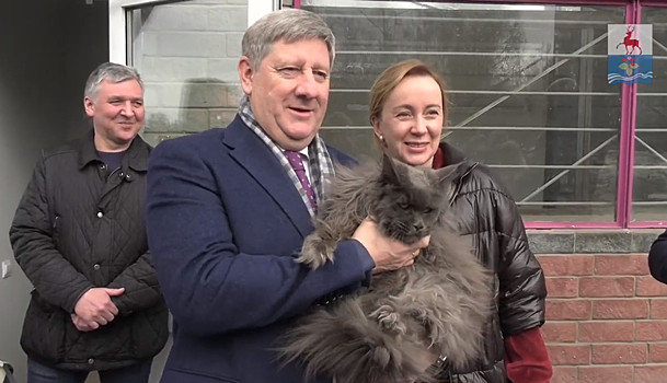 Глава администрации Андрей Чертков и его кот приняли участие в открытии «Хулиганодома» в Кстове