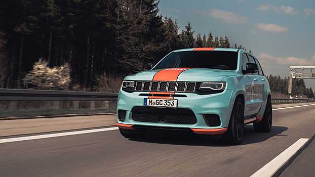 Jeep Grand Cherokee Trackhawk получил ливрею Gulf и 900 лошадей
