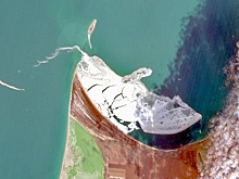 Спутники сняли «айсберг» размером в 7 км, образовавшийся в Черном море