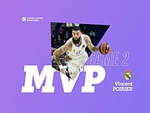 Венсан Пуарье – MVP вторых матчей 1/4 финала Евролиги