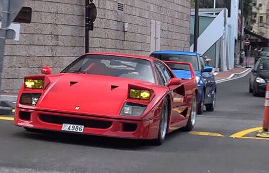 Звуки Ferrari F40 с выхлопом прямого тока появились на YouTube