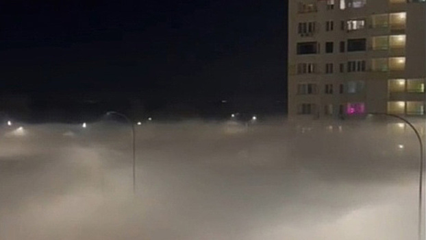 Нижегородцы наблюдали необычный туман над рекой