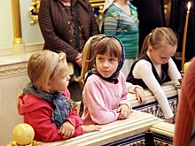 Литургию для детей отслужили в храме на Ивановской