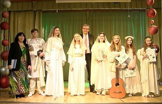 Ребята из школы № 45 приняли участие в Фестивале Рождественской песни