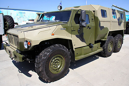 Трехосный российский "Волк" получил противоминную защиту