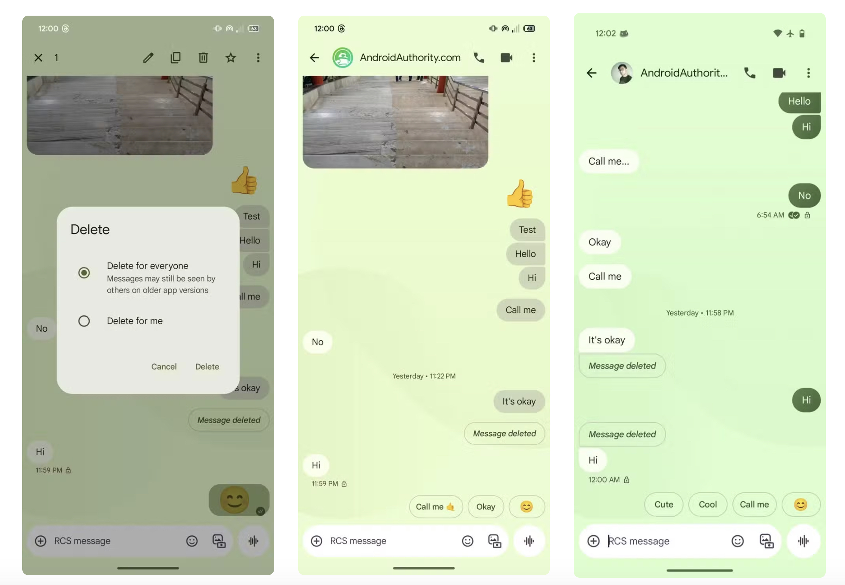 В cообщениях Google появится функция удаления чата с задержкой по времени