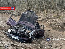 Водитель «Audi» под Саратовом съехал в кювет и погиб