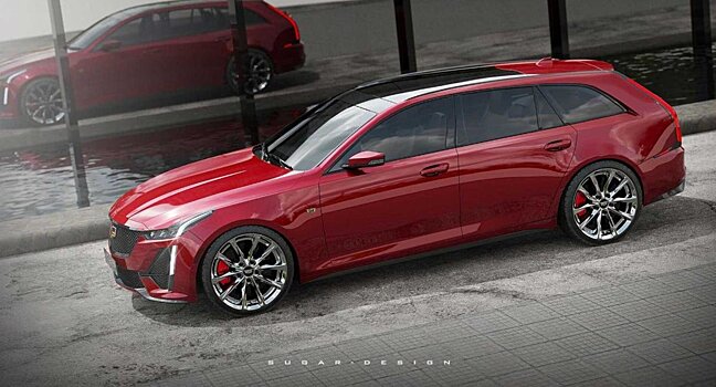 В интернете появился рендеринг «заряженного» универсала Cadillac CT5 Sport Wagon