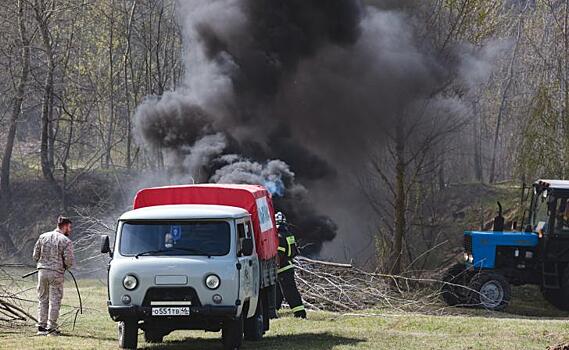 В Железногорске Курской области дым от мангала приняли за пожар