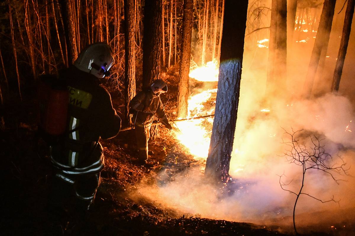 В российском регионе разбушевался пожар