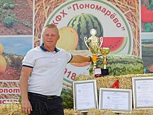 На Ставрополье фермер вырастил самый большой арбуз в России