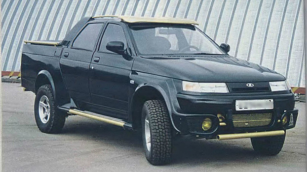 В Сети показали необычный вазовский пикап «Пилигрим» с пятью местами