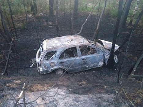 На костромской дороге мужчина погиб, спасая супругу из горящей машины