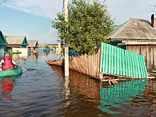 Уровень воды в реке Ия стремительно растет