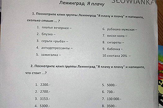 Польских студентов начали учить русскому языку по клипам «Ленинграда»